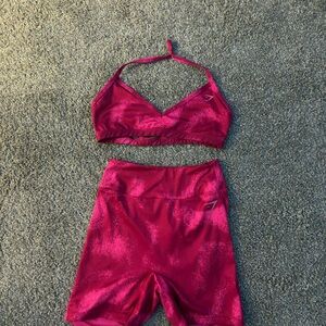 GS power tight shorts & minimal sports bra